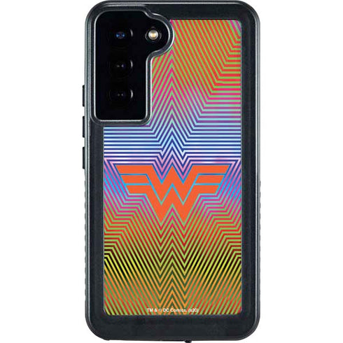 Wonder Woman 1984 (2020) Rainbow Chevron Logo Galaxy S24 Plus Waterproof Case